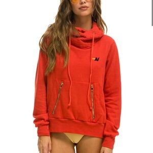 RARE RED Aviator Nation Ninja Hoodie Size M